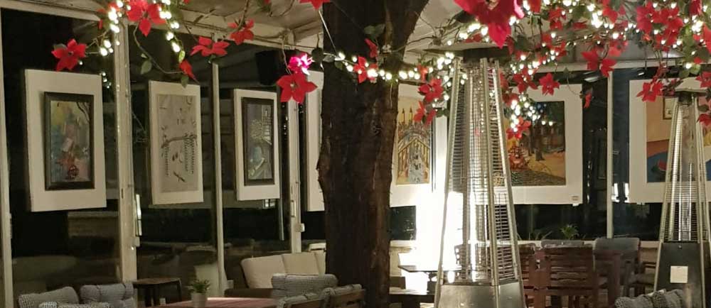 exposición de pintura en Restaurante Botánico